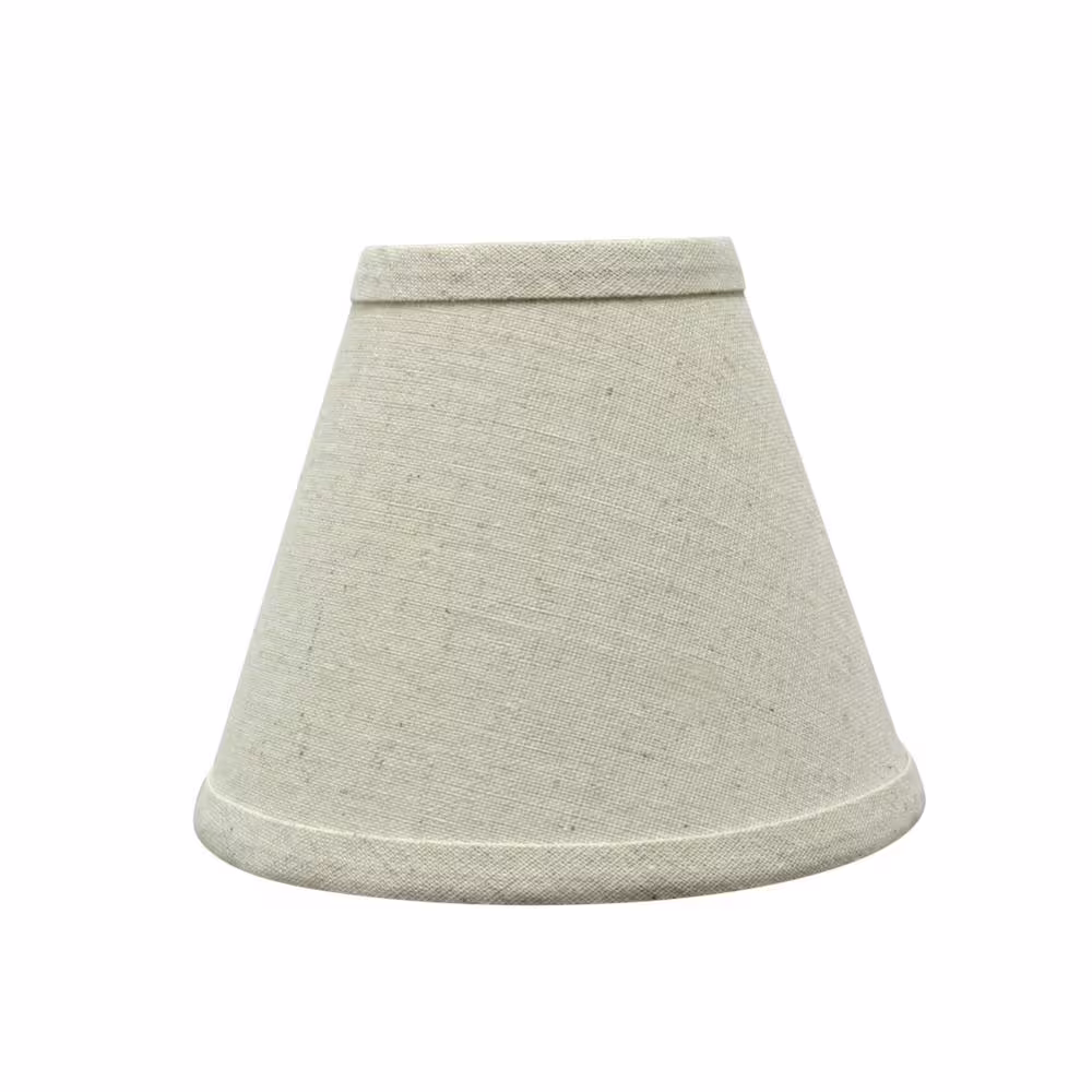 Aspen Creative Corporation 6 in. x 5 in. Oatmeal Hardback Empire Lamp Shade (9-Pack)