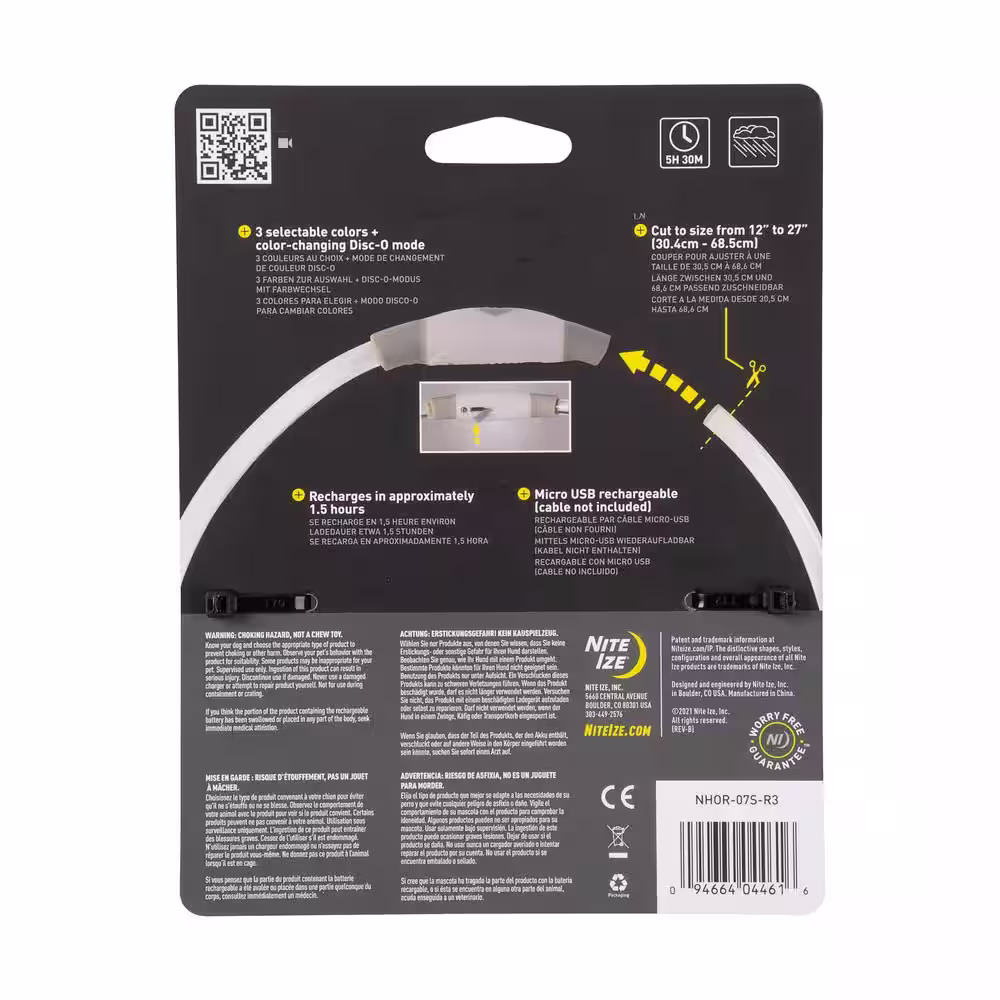 Nite Ize NiteHowl LED Rechargeable Safety Necklace, Disc-O Select