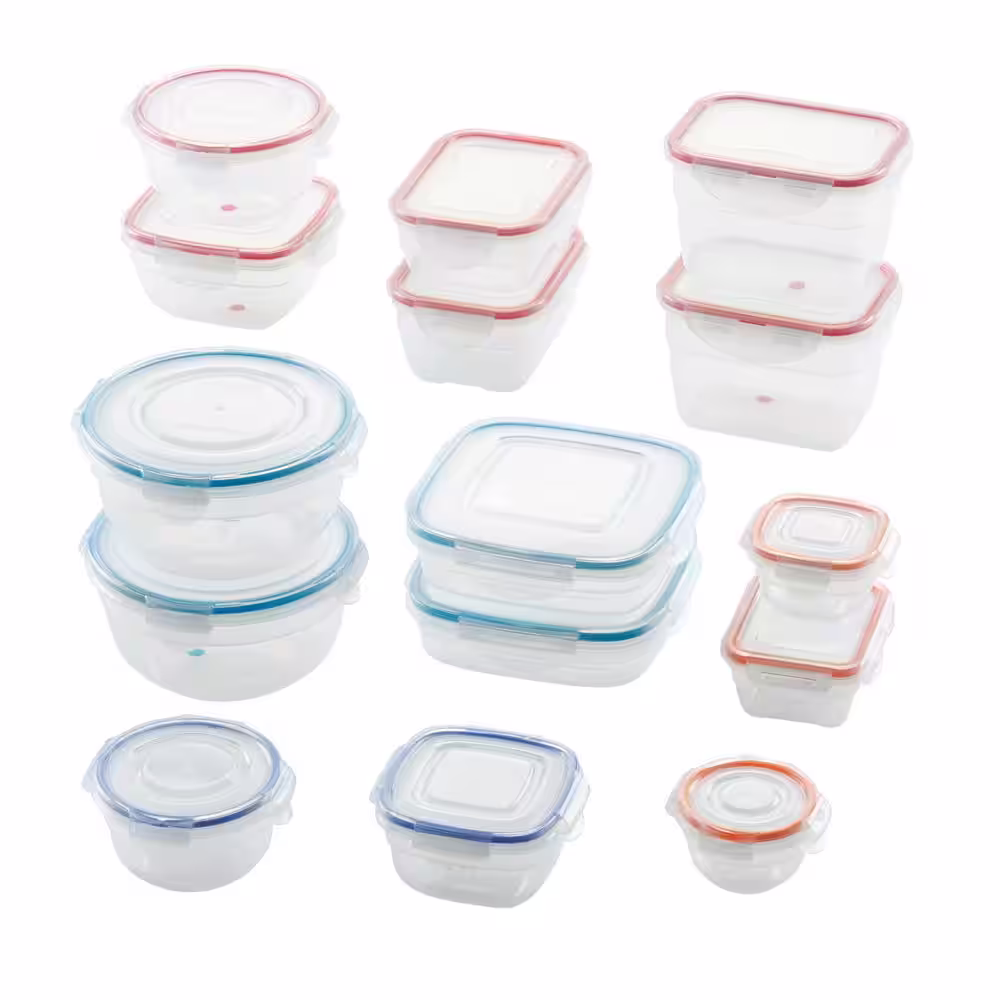 None Color Mates 30-Piece Food Storage Container Set