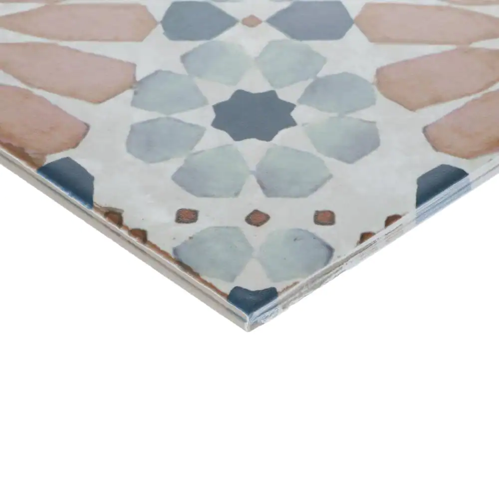 None Bordeaux Jardin Botanique 8 in. x 8 in. Matte Glazed Porcelain Floor and Wall Tile (5.60 sq. ft./Case)