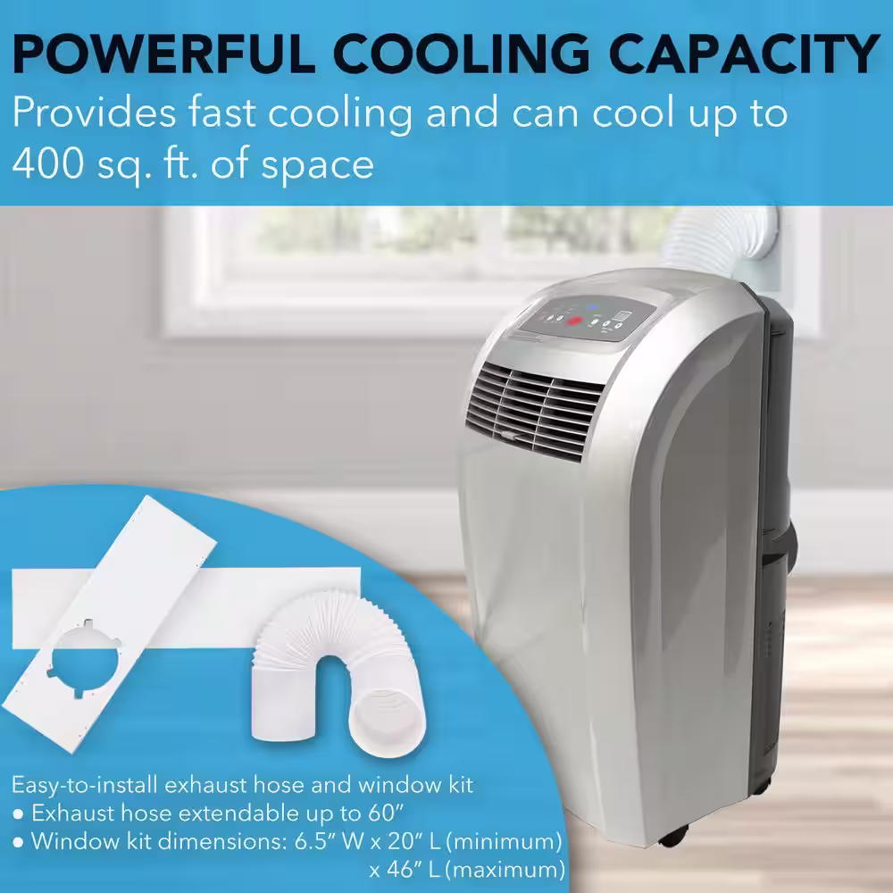Whynter 12,000 BTU Portable Air Conditioner with Dehumidifier and Remote