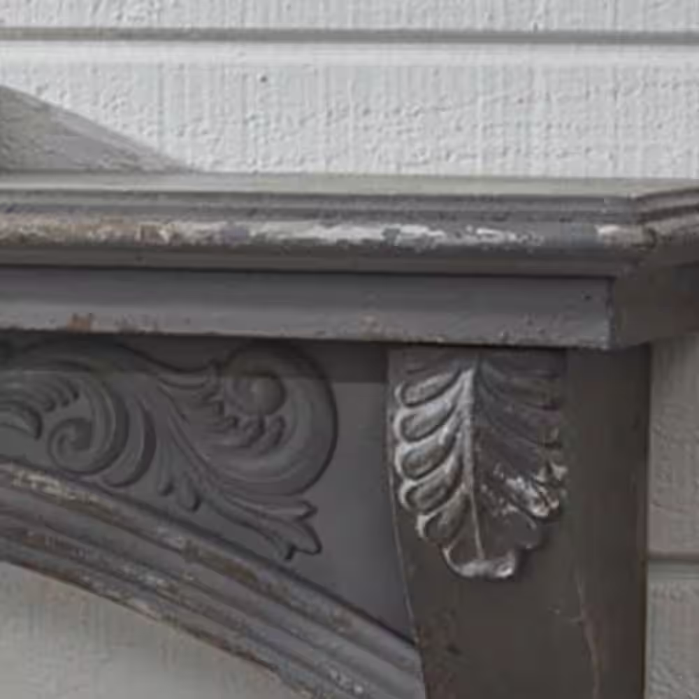 Park Designs Mantel Wood Shelf Aged Gray