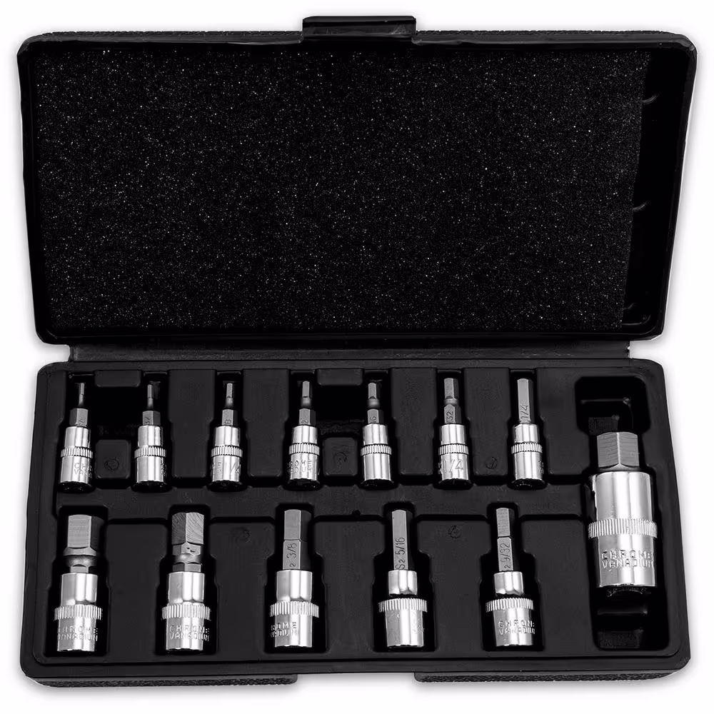 Stark SAE Pro-Grade Hex Allen Bit Socket Set (13-Piece)