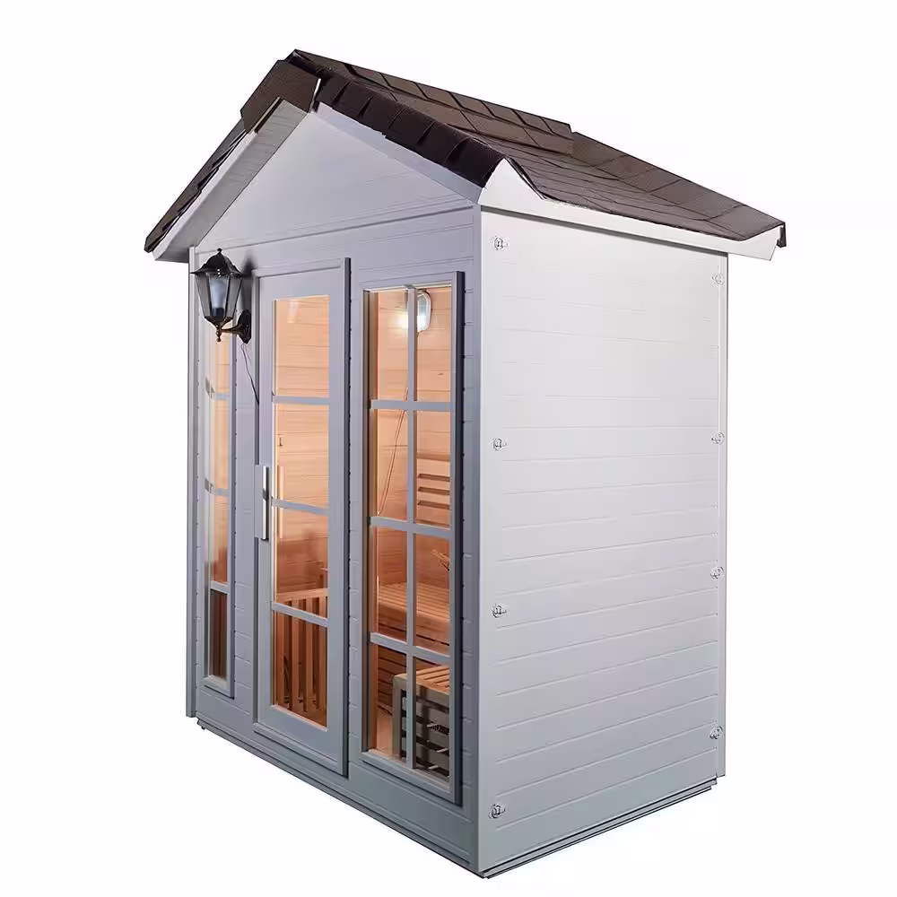 ALEKO 6-Person Canadian Red Cedar Electric Heater Sauna