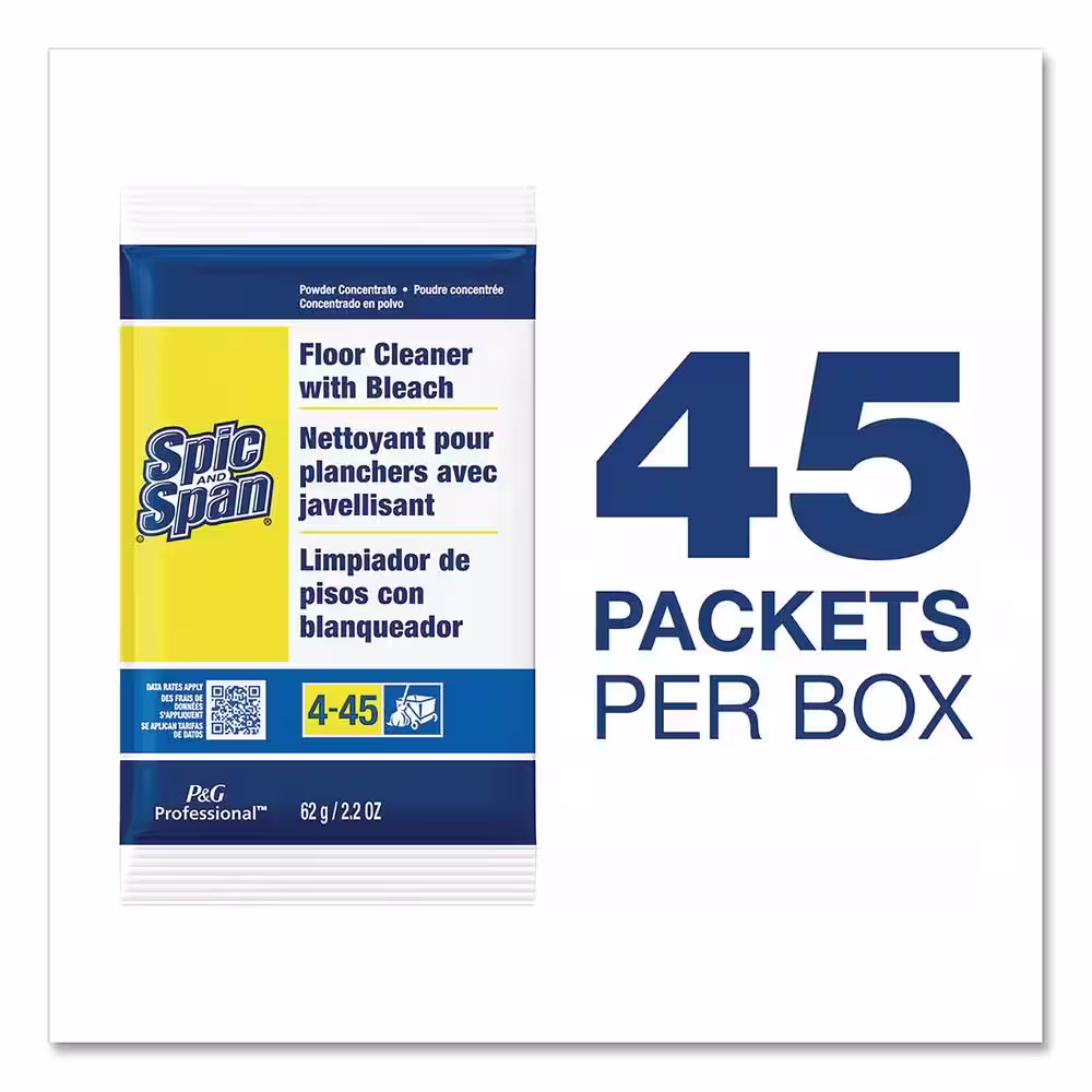 Spic AND Span 2.2 oz. Bleach Floor Cleaner Packets (45/Carton)
