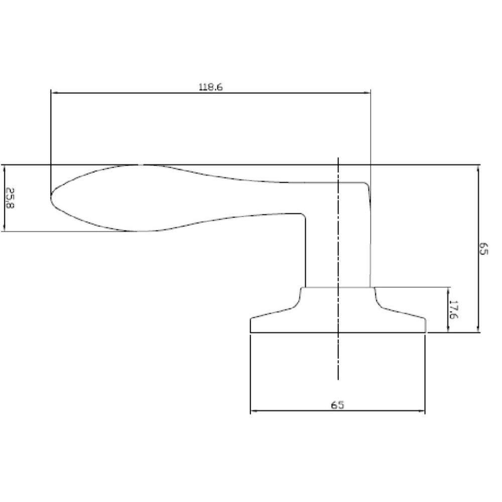 Design House Stratford Satin Nickel Right-Hand Dummy Door Lever