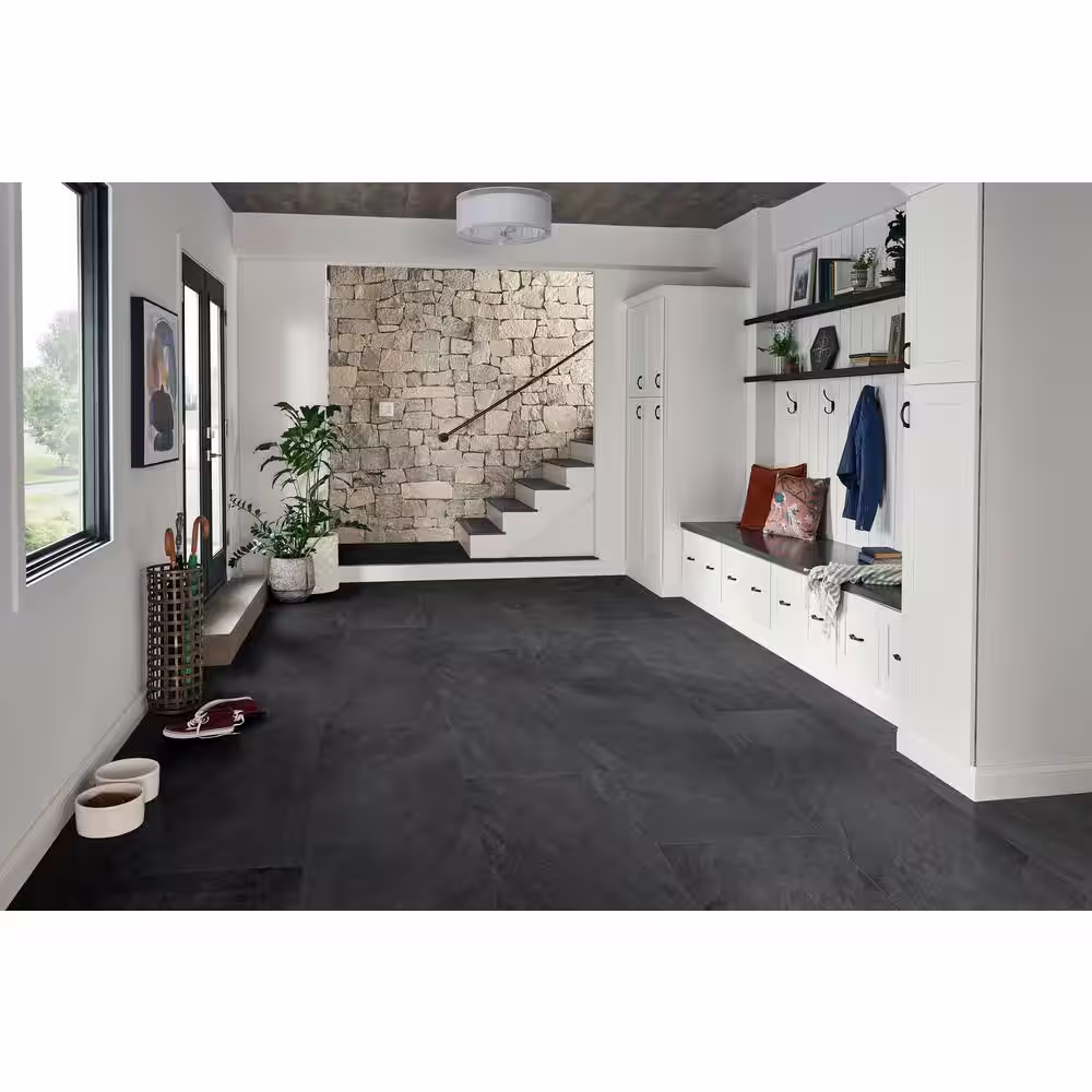 None Midnight Montage 24 in. x 48 in. Matte Porcelain Floor and Wall Tile (112 sq. ft./Pallet)