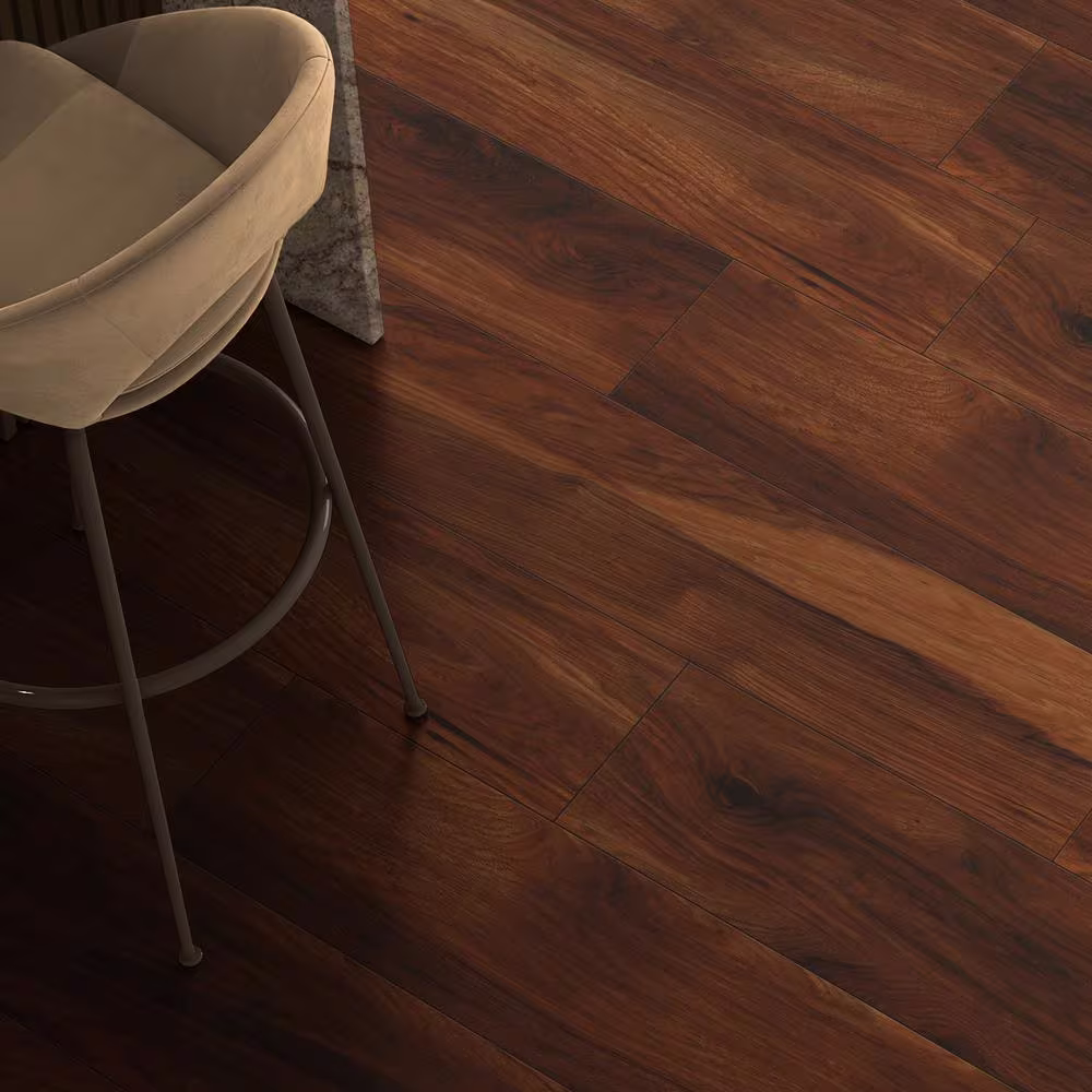 Krono Original River Penfold Hickory 10 mm T x 8 in. W Waterproof Laminate Wood Flooring (18.6 sqft/case)