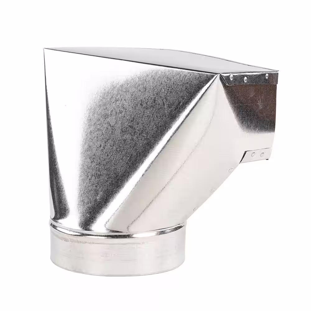 Master Flow 10 in. x 6 in. to 6 in. 90 Deg. Register Box