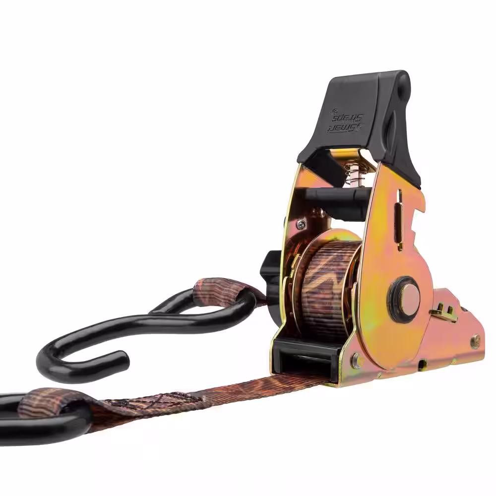 SmartStraps 10 ft. x 1.5 in. Camo Retractable Ratchet Tie Down Straps with 1,000 lb. Safe Work Load - 2 pack