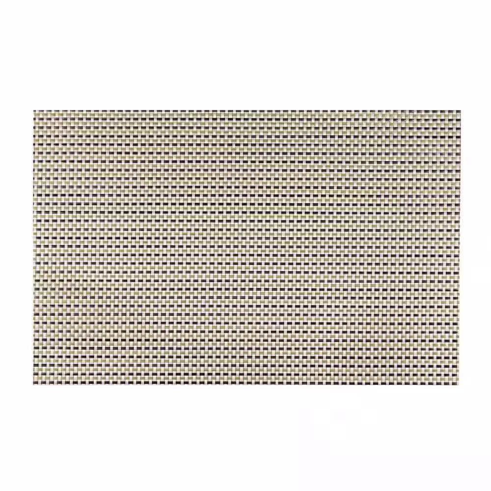 Kraftware EveryTable 18 in. x 12 in. Transparent Moss Green Woven PVC Placemat (Set of 6)