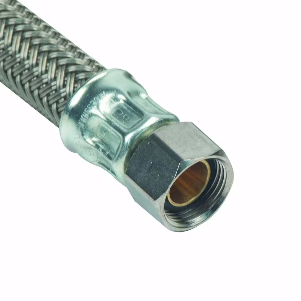BrassCraft 3/8 in. Compression x 3/8 in. Compression x 72 in. Braided Polymer Dishwasher Supply Line with 3/4 in. Garden Hose Elbow