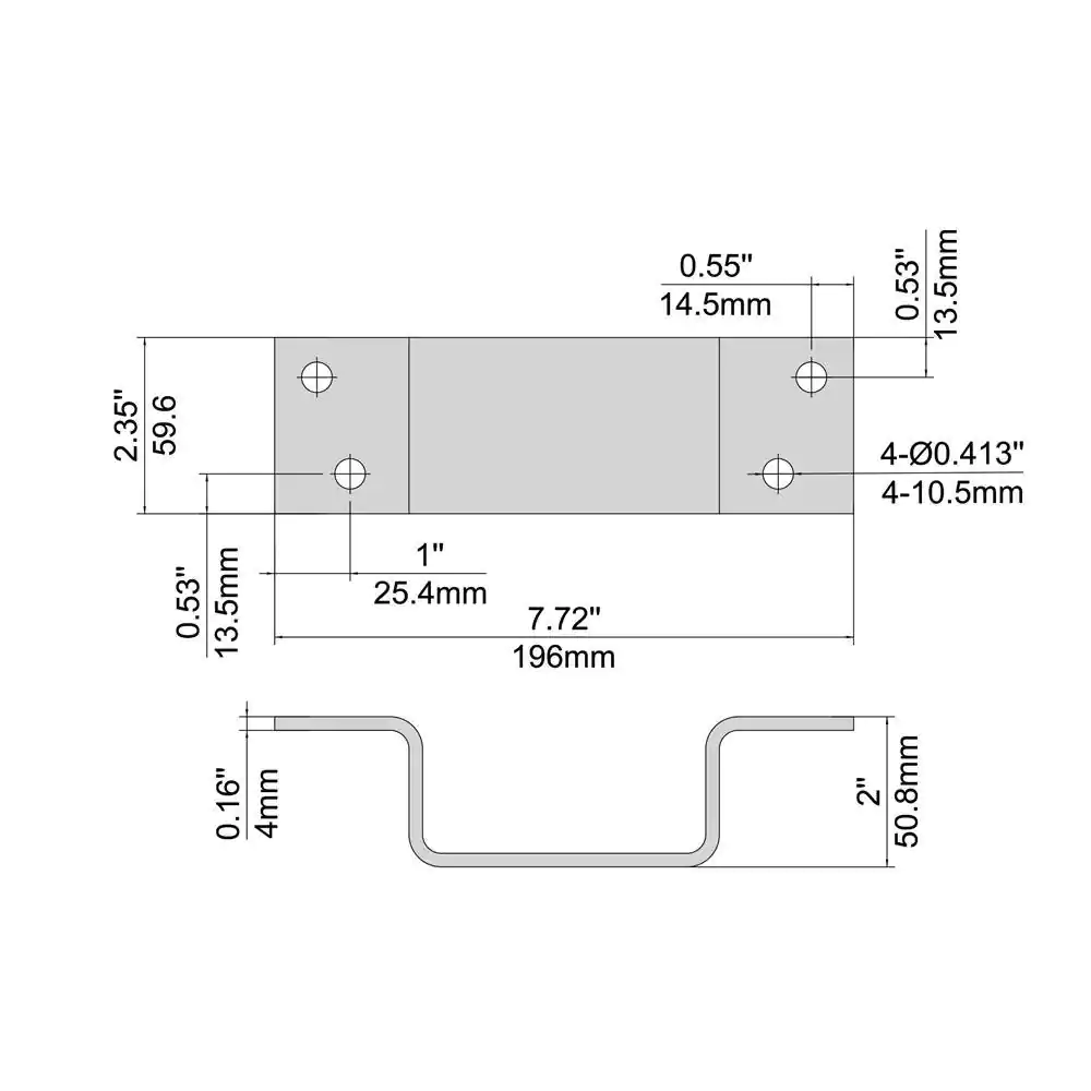 Everbilt 2 in. x 4 in. Zinc Plated Stake Holder