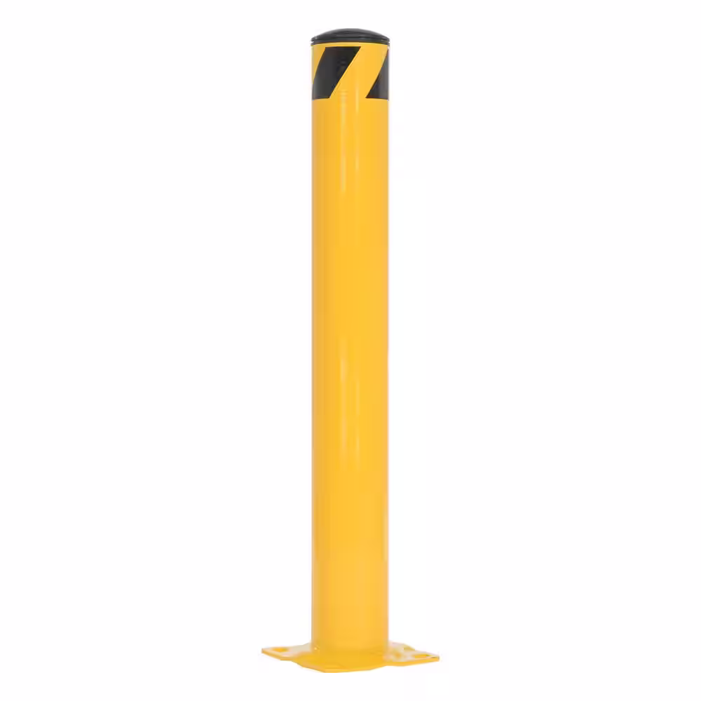 Vestil 36 in. x 4.5 in. Yellow Steel Pipe Safety Bollard