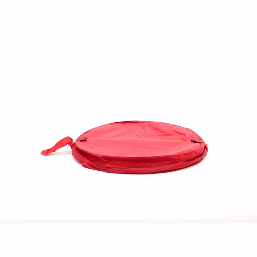 None The Original Bongo Bag Red Collapsible Polyester Hamper with Lid