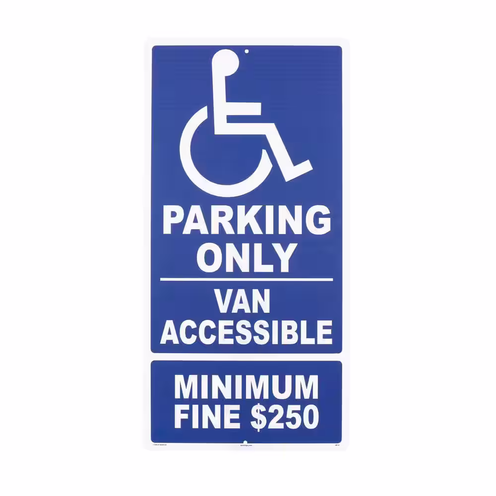 Lynch Sign 12 in. x 24 in. x 0.032 Aluminum Van Accessible Parking