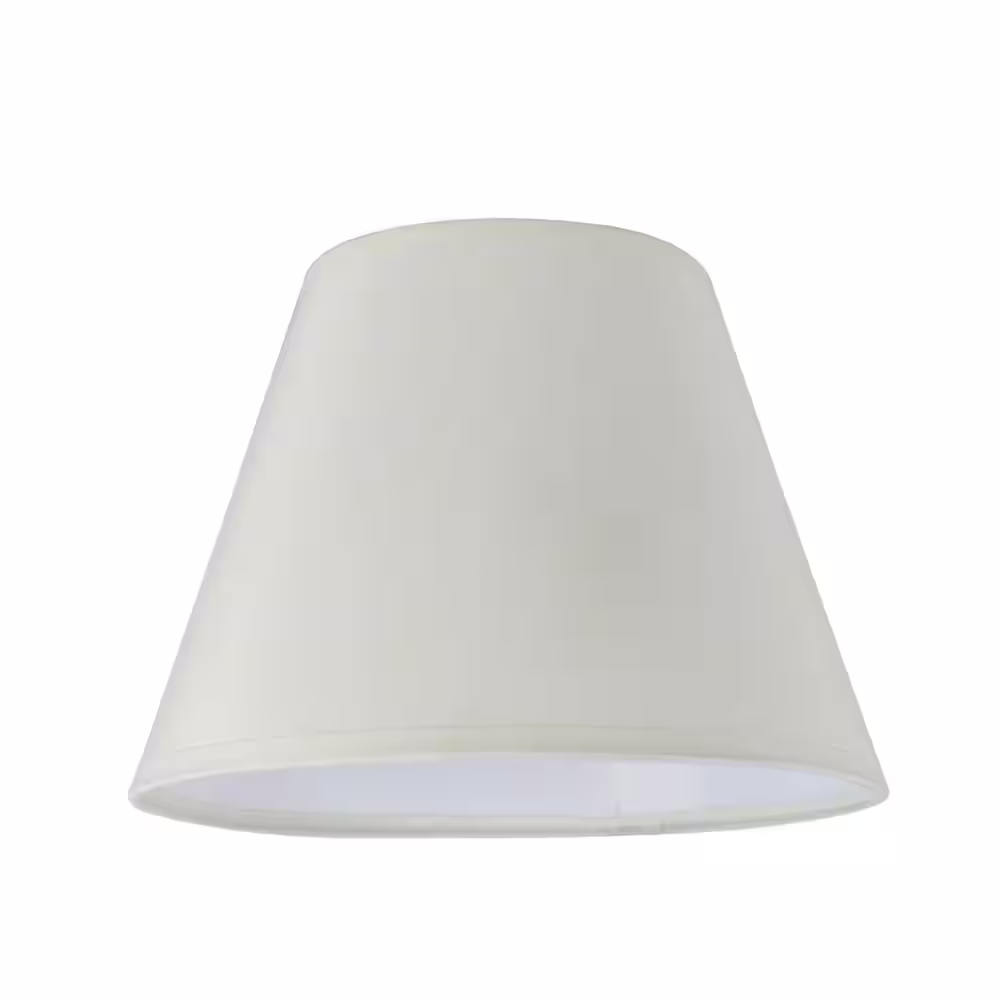 Aspen Creative Corporation 9 in. x 7 in. Off White Hardback Empire Lamp Shade