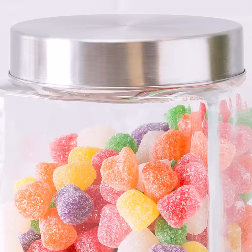 Home Basics 40 oz. Glass Canister