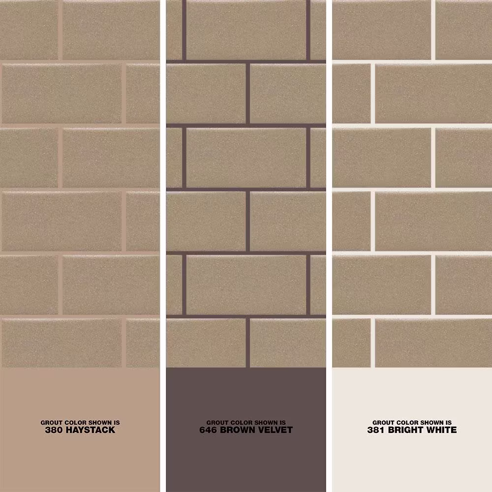 Daltile Rittenhouse Square Matte Elemental Tan 3 in. x 6 in. Ceramic Subway Wall Tile (12.5 sq. ft. / case)