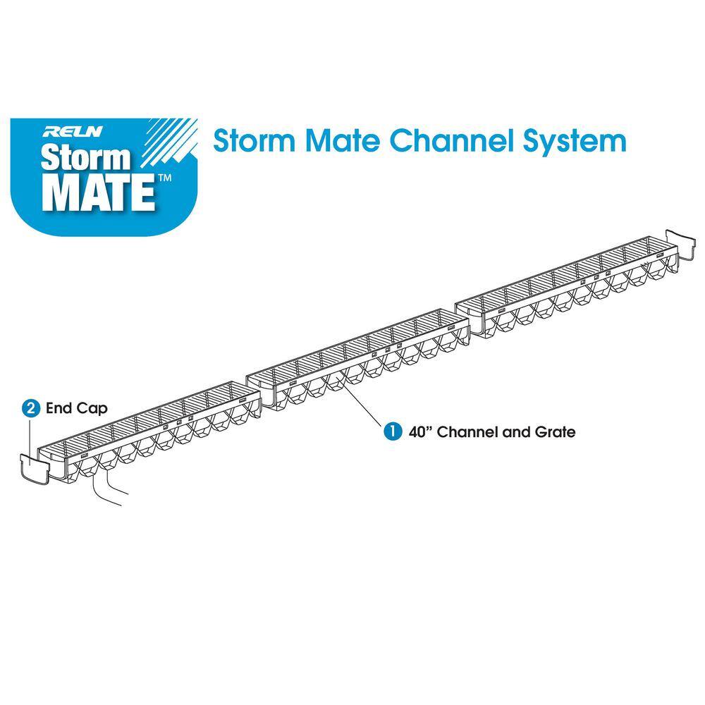 RELN Storm Mate 3 in. x 4 in. Plastic End Cap