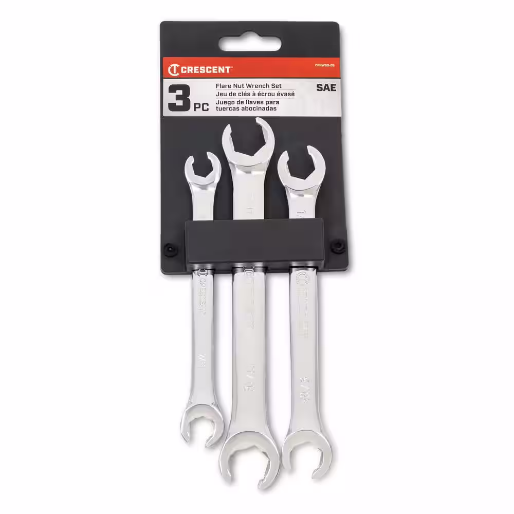 Crescent SAE Flare Nut Wrench Set (3-Piece)