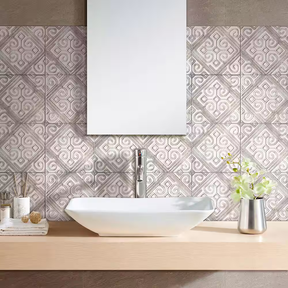 KANTU Ecologic 6 in. x 6 in. Textured Decorative Ceramic Wall Tile (36/case)