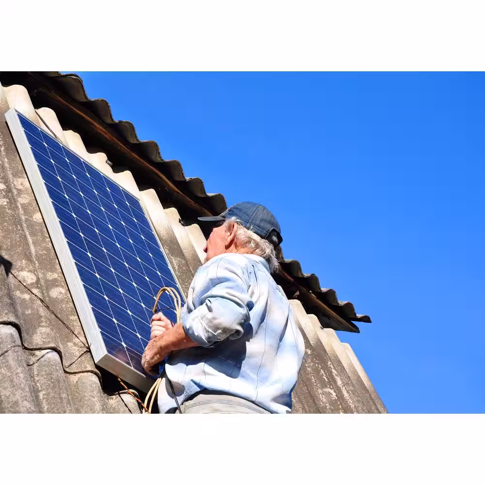 NATURE POWER 110-Watt Polycrystalline Solar Panel with 300-Watt Power Inverter and 11 Amp Charge Controller