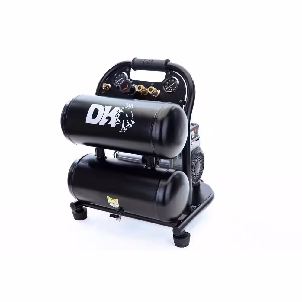 DK2 4 Gal. 125 PSI Portable Silent Electric Air Compressor