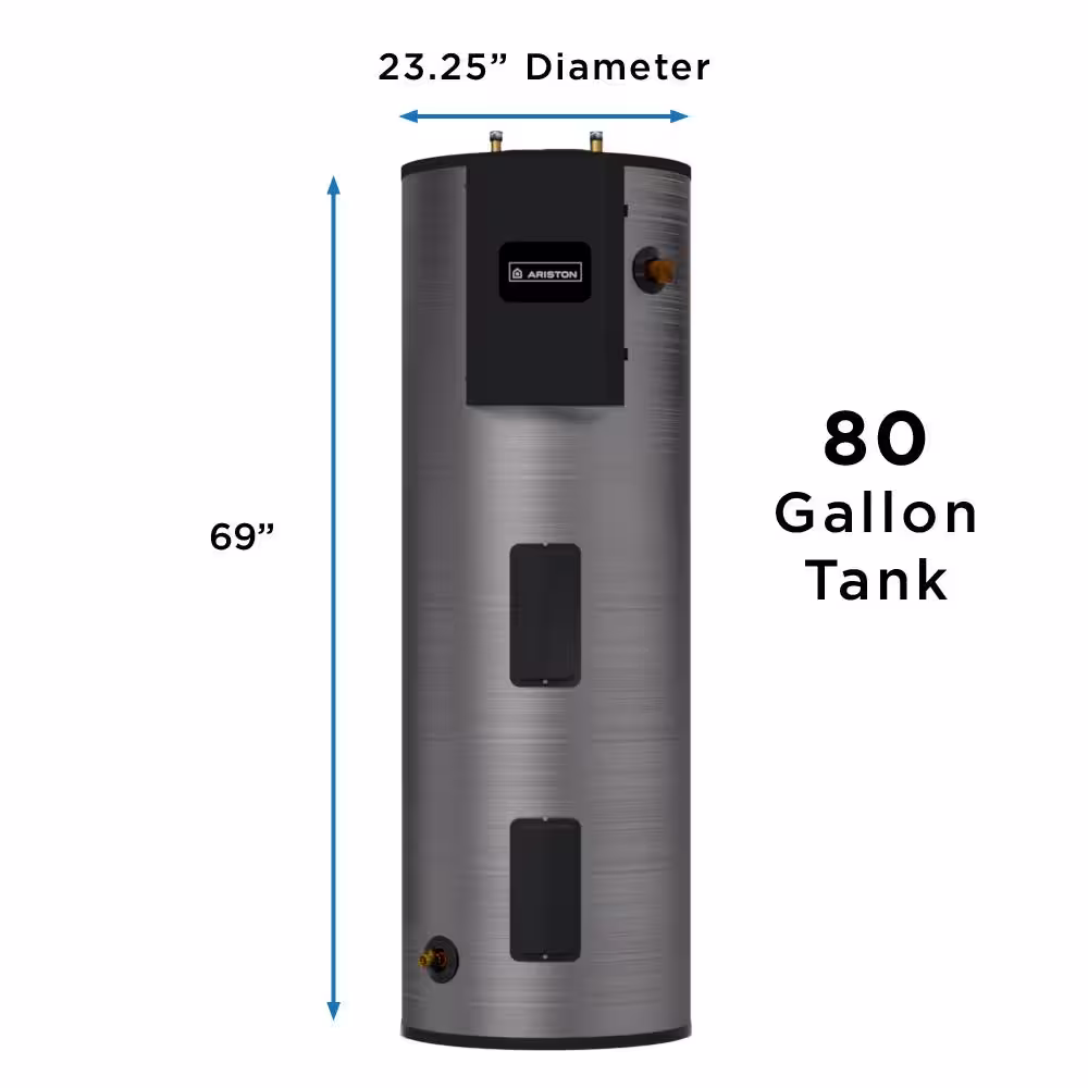Ariston 80 gal. 16,500-Watt Electric Water Heater with Durable 316 l Stainless Steel Tank