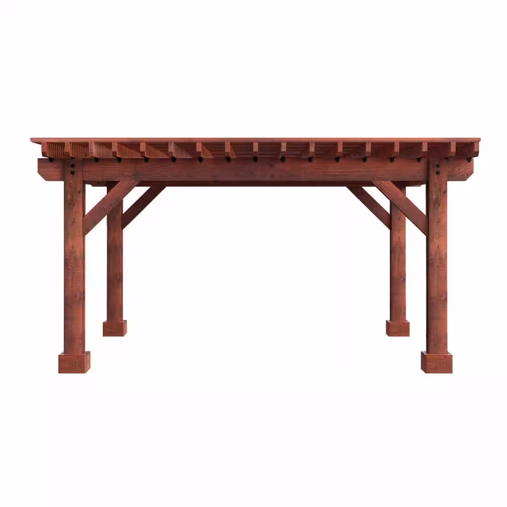 Lawnmaster Installed Ventura 12 ft. x 16 ft. Premium North American Timber Outdoor Patio Pergola with Solid Posts