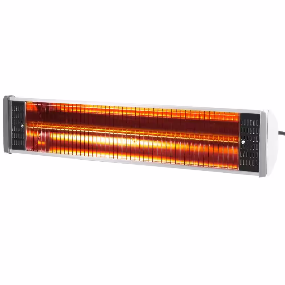 Barton 1500-Watt Outdoor Indoor Electric Infrared Wall Mount Patio Heater with Remote Control