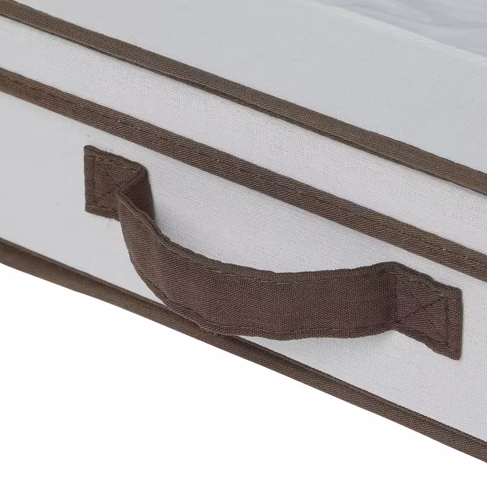 None Tabletop Set Storage Chest Canvas with Trim/Window On Top