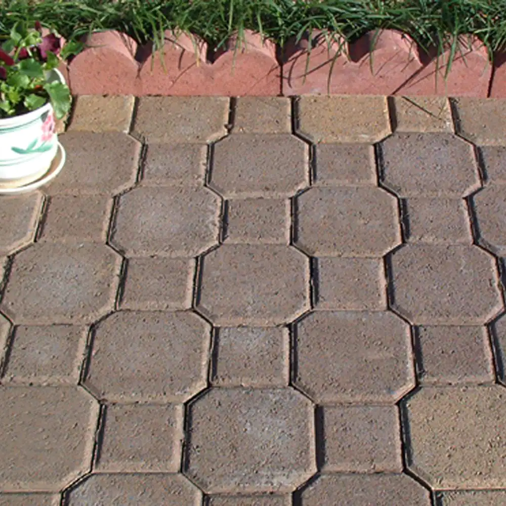 Pavestone Decorastone 9.06 in. L x 5.51 in. W x 2.36 in. H 60 mm Tan/Brown Concrete Paver (350 Pieces/100 sq. ft./Pallet)