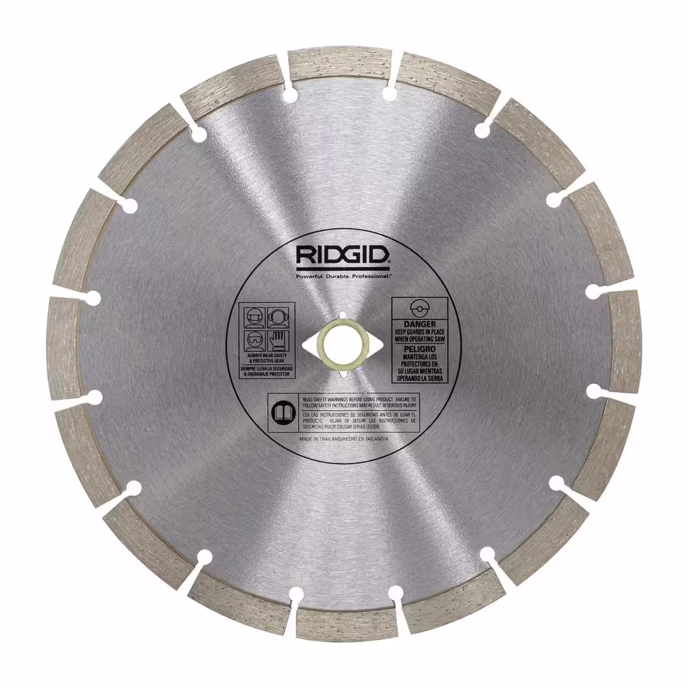 RIDGID 10 in. Segmented Diamond Blade