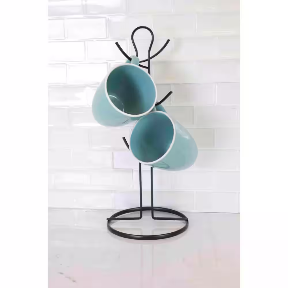 Home Basics Black Mug Tree