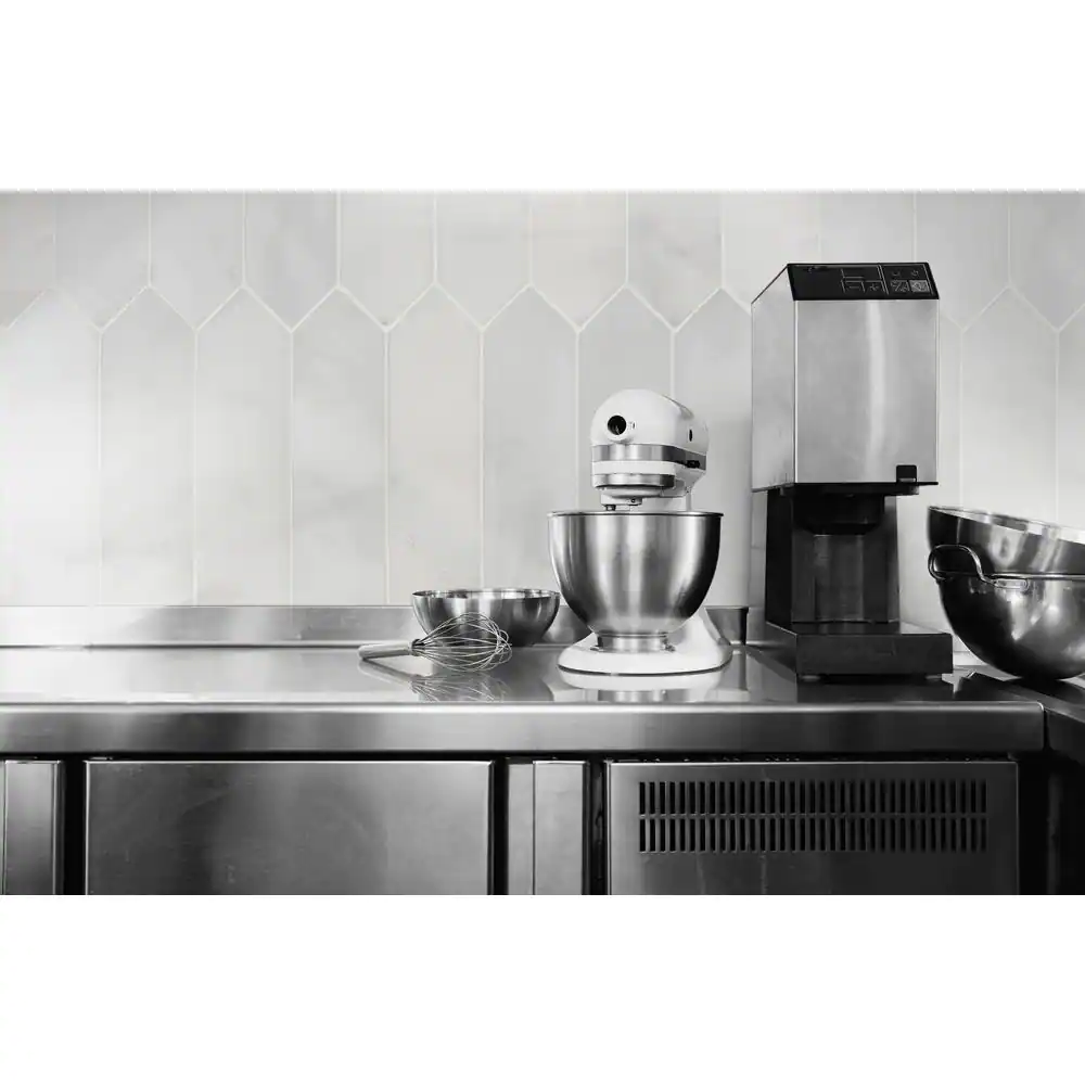 MSI Arabescato Carrara Picket 10.63 in. x 12 in. Honed Marble Patterned Look Floor and Wall Tile (8.9 sq. ft./Case)