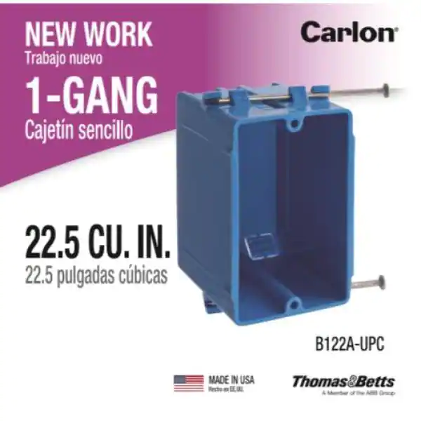 Carlon 1-Gang 22 cu. in. PVC New Work Electrical Switch and Outlet Box (Case of 100)