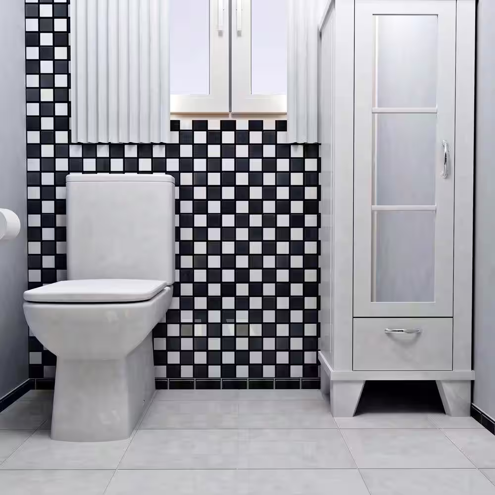 Merola Tile Squire Quad Matte Checkerboard 12-1/2 in. x 12-1/2 in. Porcelain Mosaic Tile (11.1 sq. ft./Case)