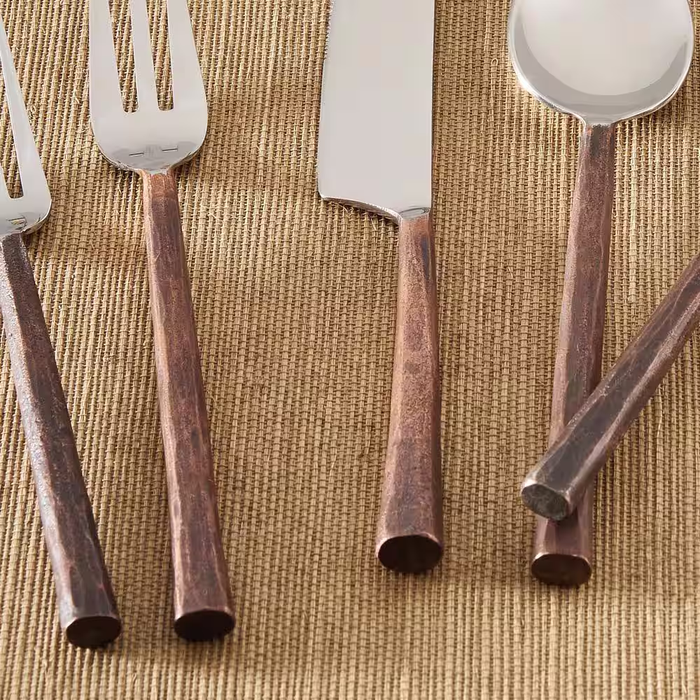 Park Designs Copper Handle 5-Piece Place Setting Flatware Set (Service for 1)