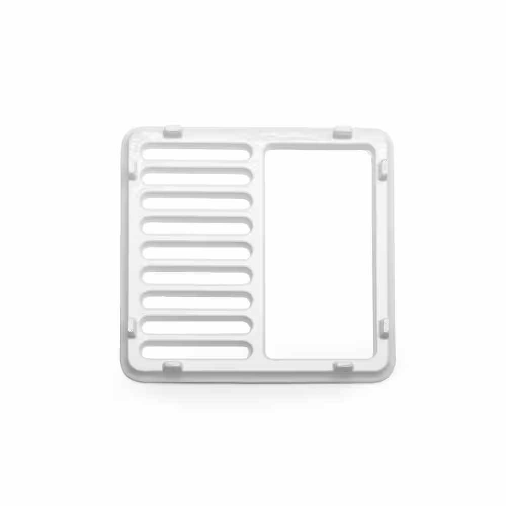 Zurn Half Floor Sink Grate fit for 12 in. JP2375, White