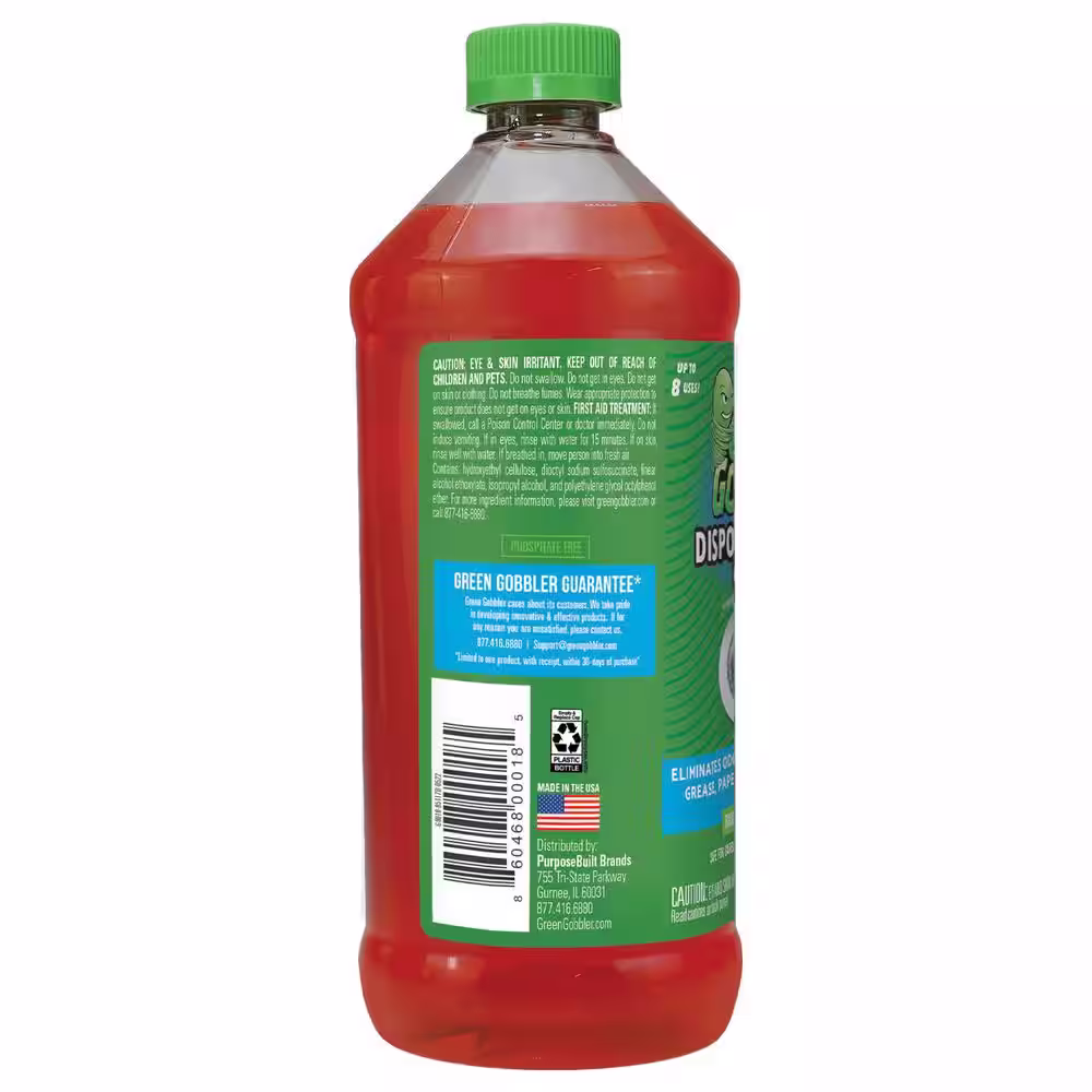 Green Gobbler 32 oz Refresh Garbage Disposal, Drain Cleaner and Deodorizer