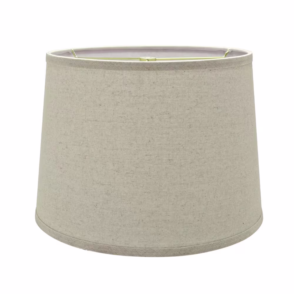 Aspen Creative Corporation 14 in. x 10 in. Grey Hardback Empire Lamp Shade