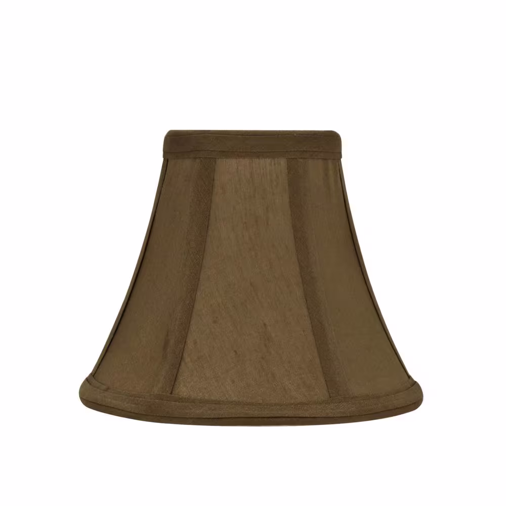 Aspen Creative Corporation 6 in. x 5 in. Light Brown Bell Lamp Shade (6-Pack)