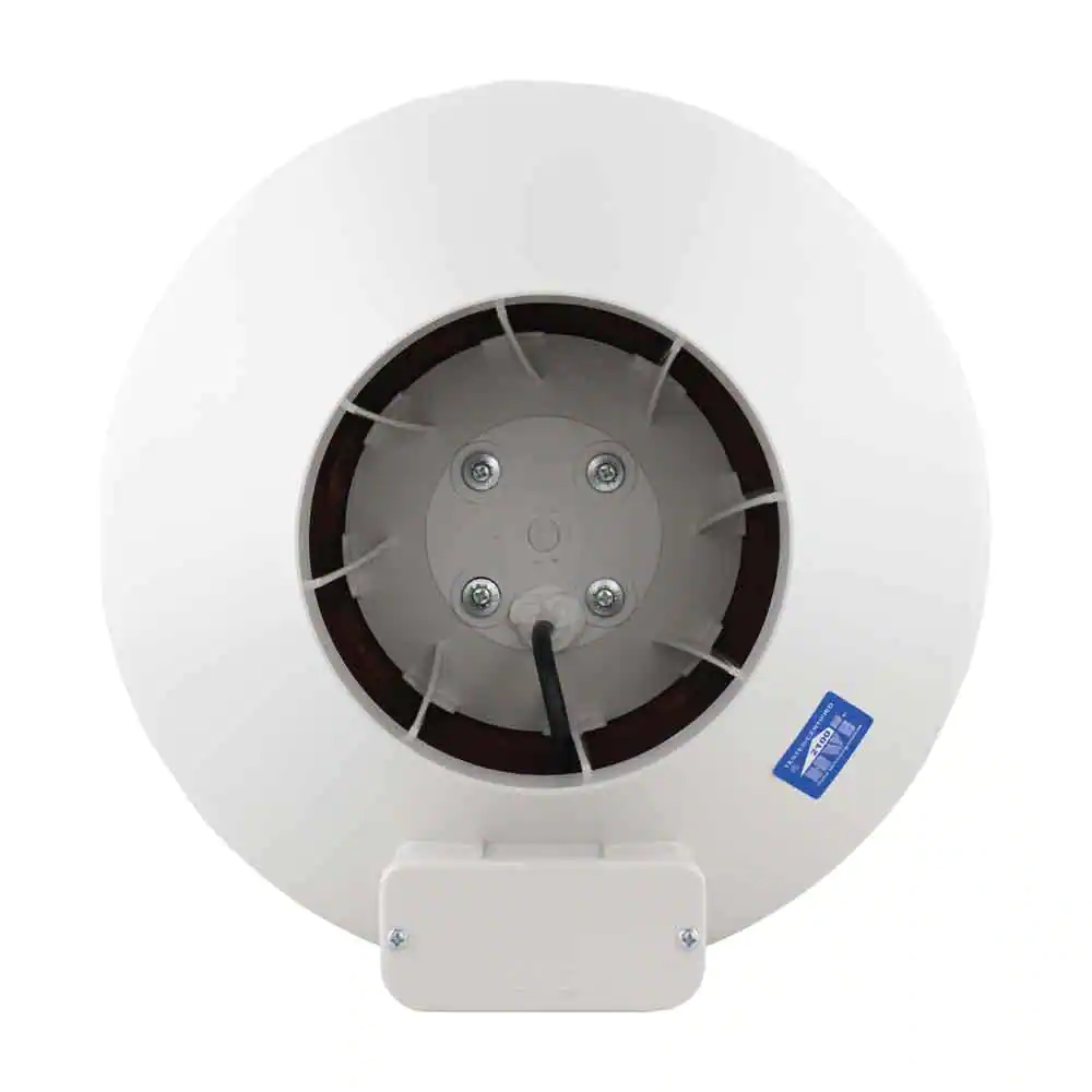 RadonAway RP265C 6 in. Inlet and Outlet Inline Radon Fan in White with 2.3 in. Maximum Operating Pressure