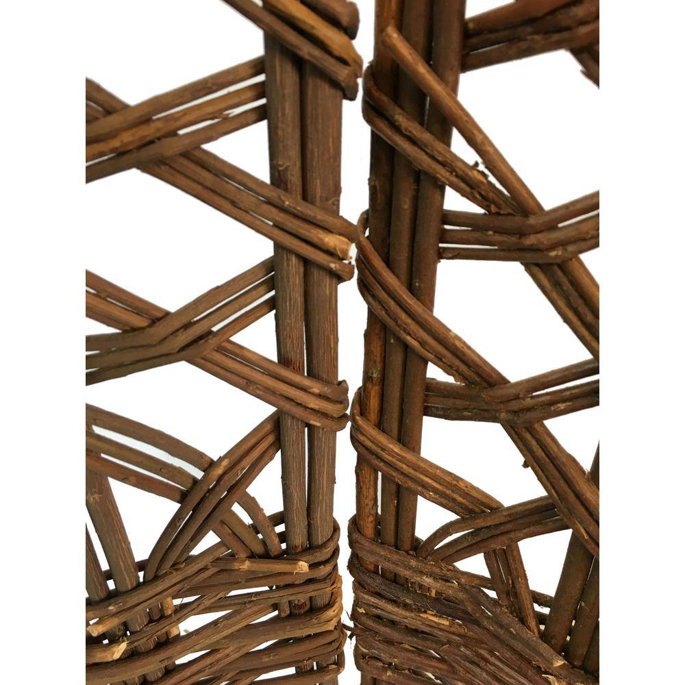 MGP 72 in. W x 60 in. H Willow 4-Panel Screen Divider