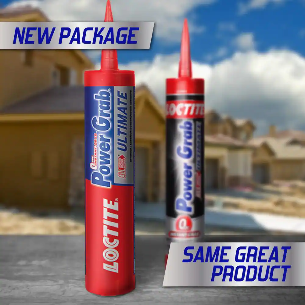 Loctite Power Grab Ultimate Instant Grab 9 oz. SMP Construction Adhesive White Cartridge (each)