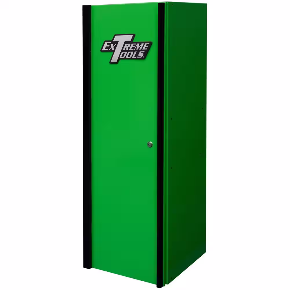 Extreme Tools DX 19 in. 4-Shelf Side Locker Tool Chest in Green with Black Handle