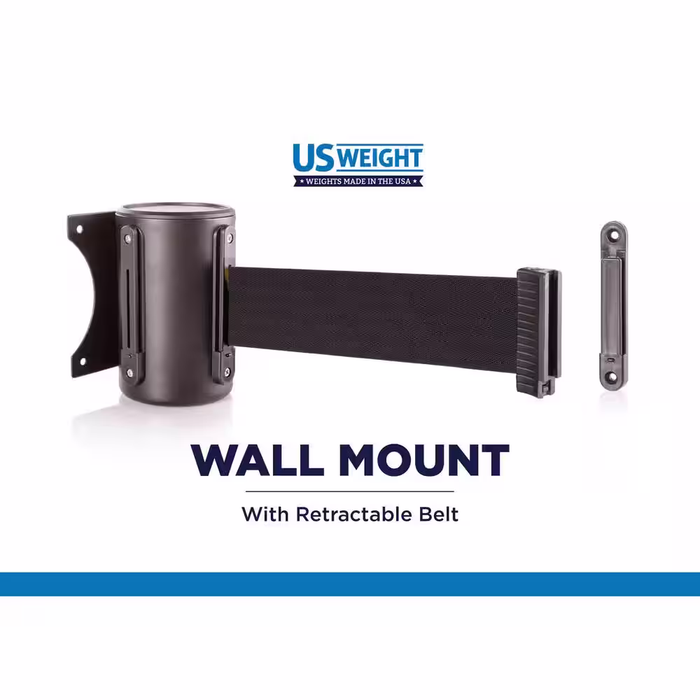 USW 8 ft. US Weight Wall Mount with Chevron Retractable Belt
