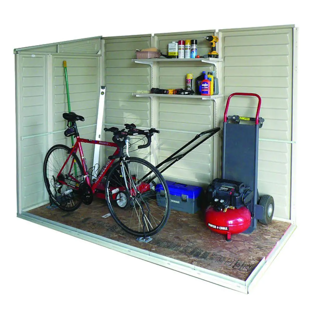 Duramax Building Products Sidemate 4 ft. x 8 ft. Vinyl Shed with Foundation 29.25 sq. ft.