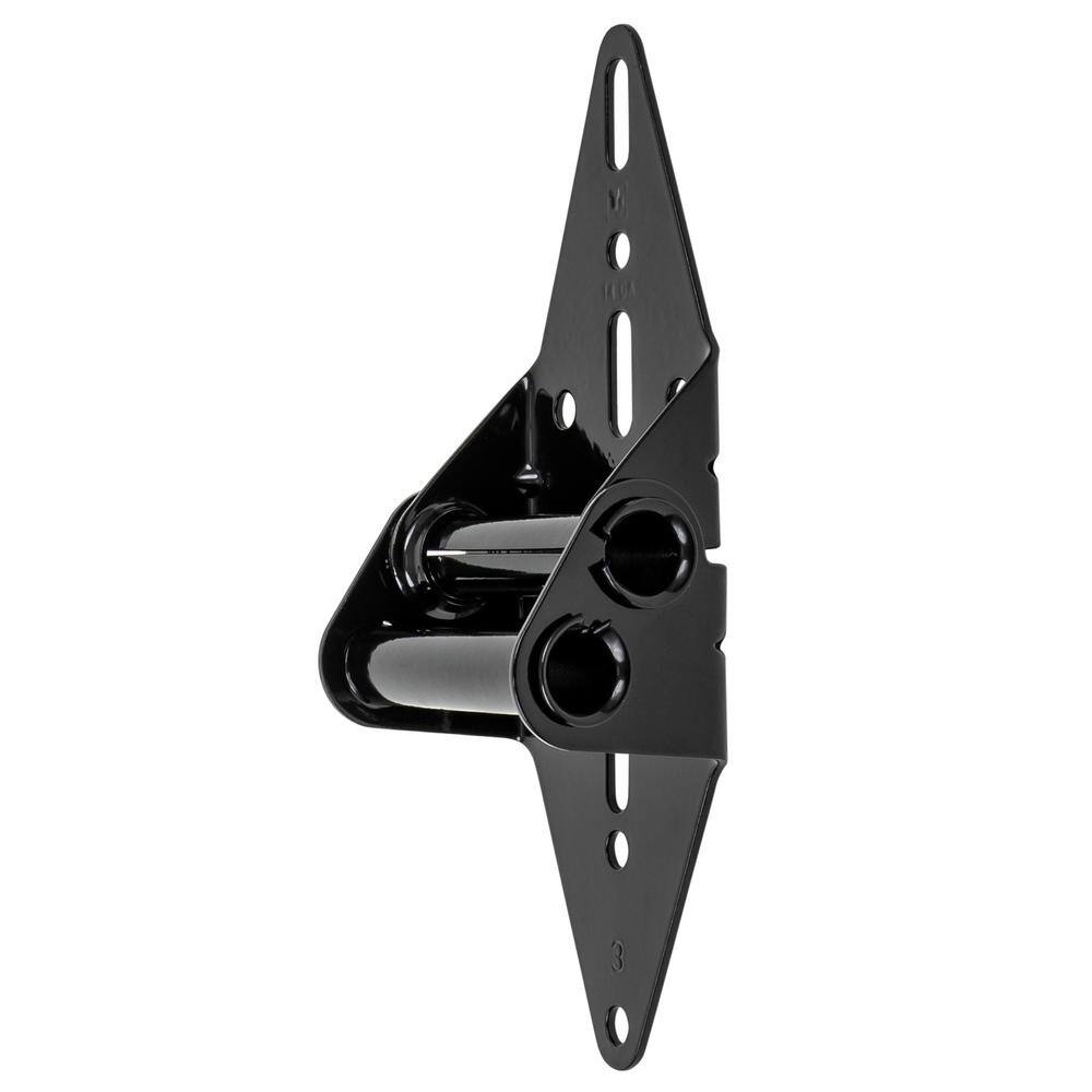 IDEAL SECURITY Black Garage Door Hinge for Third and Fourth Panels, Hinge 3 (2-Pack)